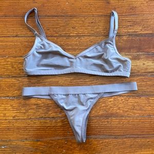 Negative Underwear Sieve non-wire bra bralette thong set 0